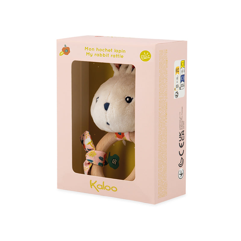 Kaloo K'Doux Rattle Rabbit Poppy