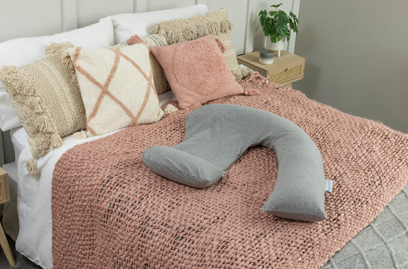 Dreamgenii Pregnancy Pillow Grey Marl