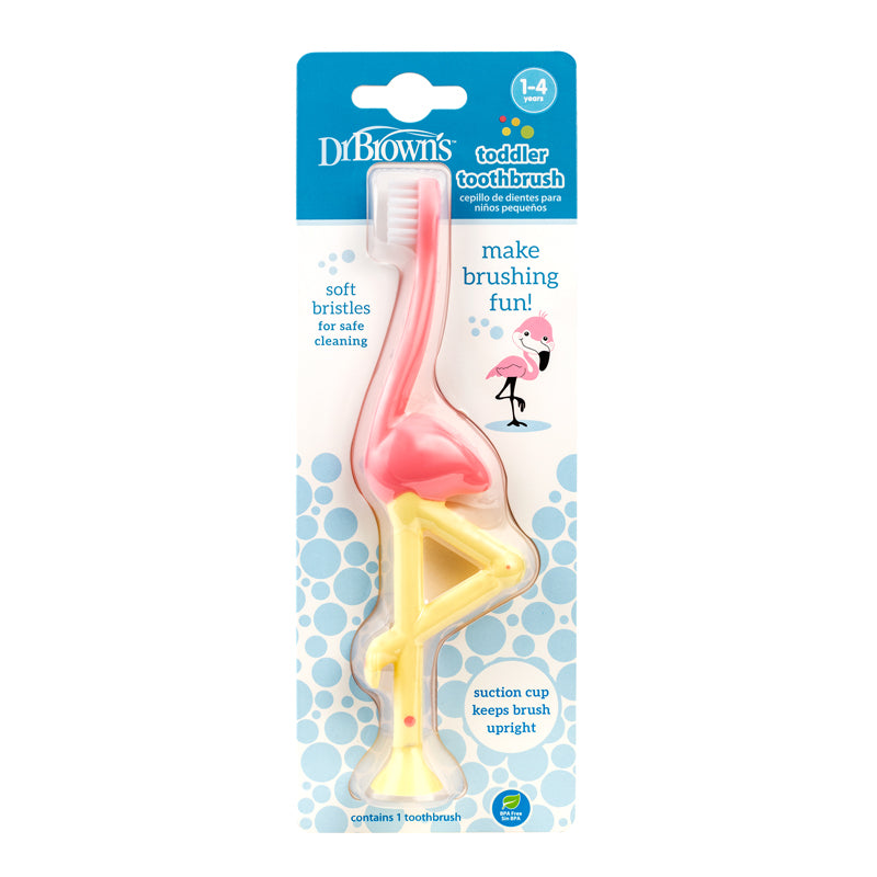 Dr Brown's Toddler Toothbrush Flamingo