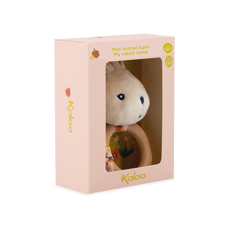 Kaloo K'Doux Rattle Rabbit Poppy