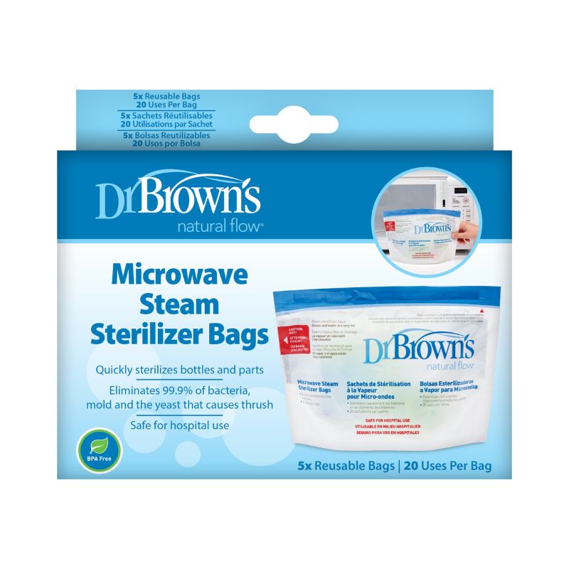 Dr Brown's Options Microwave Steriliser Bags 5Pk