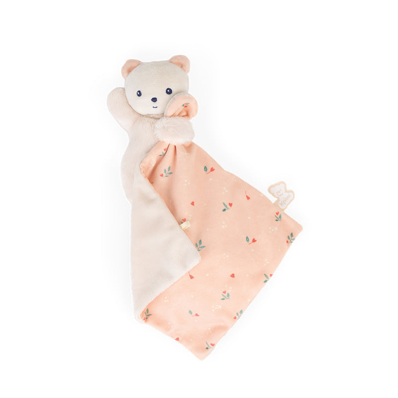 Kaloo Carre Douceur Doudou Bear Leaves of Love 17cm