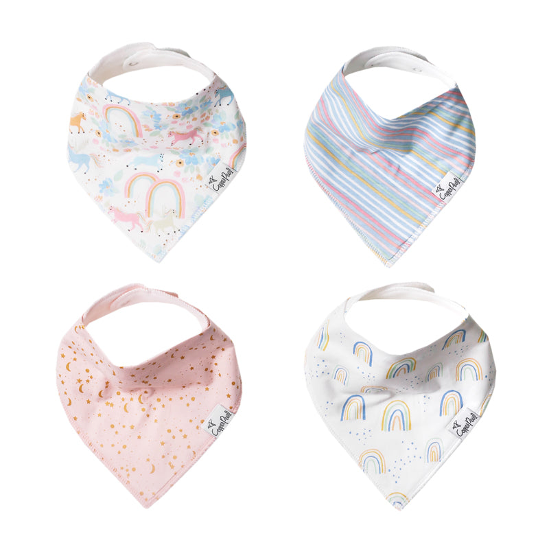 Copper Pearl Bibs Whimsy 4Pk